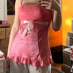 Cute little pink night dress (could be styled many other ways)